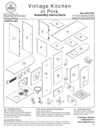 Kids can show off their green thumbs as they tend to the adorable window box with planted carrots and purple onions that can be pulled and chopped on the cutting board with the wooden knife. Kidkraft Vintage Kitchen In Pink Assembly Instructions Manual Pdf Download Manualslib