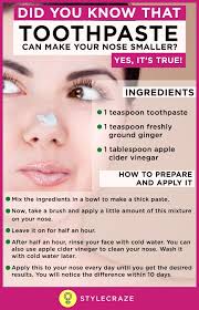 Did You Know That Toothpaste Can Make Your Nose Smaller Yes It S True Nose Job Nose Reshaping Beauty Skin Care Routine