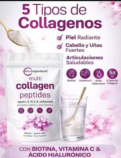 Daluu_shop | Multi Collagen Peptides 🇺🇸🔥🤩 Microingredients 1 Ib (454 g)  | Suplemento dietario Un col&aacute;geno de 5 tipos diferentes (I, II, III, V y  X)... | Instagram