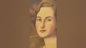 Oil Painting Portrait Anne Bowes-Lyon By Harry Clifford Pilsbury 1870-1925