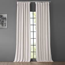 Curtains say a lot about you. Exclusive Fabrics Signature Porcelain White Velvet Blkt Curtain Panel On Sale Overstock 6385280