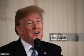 U.S. President Donald Trump hugs Pauline Conner, the widow of Army... News  Photo