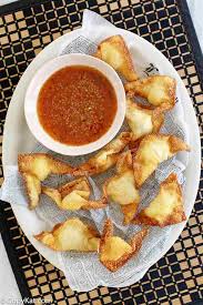 I bake the wonton wrappers to save time and it eliminates most of the fat. How To Make Cream Cheese Wontons Copykat