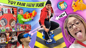 Javits convention center and at toy showrooms around the city. 2020 New York Toy Fair Funnel Fam Highlights Fortnite Nerf Upside Down Challenge More Vlog Youtube