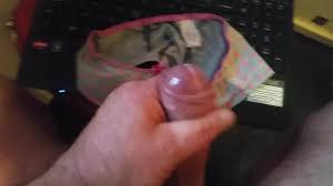 Girls in stockings have ejaculate on their panties - adult video