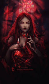 Pin By Willow Moon On Red Haired 12k Fantasy Art Women Vampire Art Dark Fantasy Art