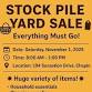 Stock Pile Yard Sale event in Chapin, SC