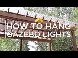 Our gama sonic solar lamp post lights add quality and brightness to your yard, while our smart solar bird bath fountains, with battery backup and automatic 10% discount, add calm and relaxation to your life. How To Hang Gazebo Lights Youtube