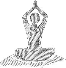 Man Performing Yoga Drawing Yoga Drawing Woman Drawing Yoga
