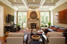 Fireplace In Center Of Doors Tv On Opposite Wall Still Makes Livingroom Layout Family Room Walls Living Room Arrangements