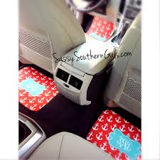 Monogrammed floor mats are widely functional in a variety of environments—from wet to dry! Car Mats Monogrammed Personalized Car Mats Complete Set Sold By Sassy Southern Gals On Storenvy