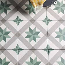 Moroccan porcelain floor tiles uk. Ca Pietra Moroccan Impressions Joya Green Floor And Wall Tile