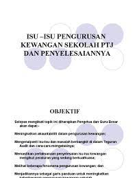 Pengurusan kewangan adalah kemahiran yang sangat penting dalam kehidupan anda. Isu Penyelesaian Pengurusan Kewangan Sekolah Ptj