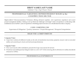 golf course superintendent resume