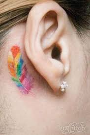 There are plenty of ways to get creative when designing a feather tattoo. 25 Behind The Ear Tattoos Behind The Ear Tattoos For Women