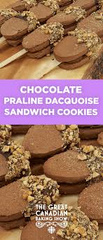 Chocolate Praline Dacquoise Sandwich Cookies In 2020 Dacquoise Recipe Dacquoise Sandwich Cookies