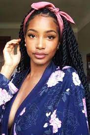 45 Classy Styling And Wearing Ideas For Crochet Braids Lovehairstyles Headband Hairstyles Braided Hairstyles Natural Hair Styles