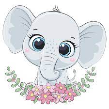 Elephant Baby Shower Clipart Png Jpeg Eps Elephant Baby Girl It S A Girl Nursery Clipart Em 2021 Bebe Elefante Elefantes Desenho Artesanato De Elefante