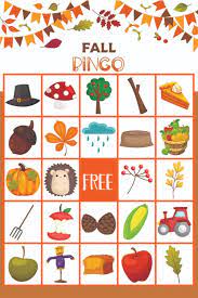 Both versions are fully explained here and you can play both variations with your free printables. Printable Fall Bingo For Kids