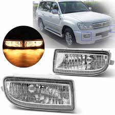 Left front toyota landcruiser bumper fog light.no cracks. Left Lh Fog Light Housing Clear Fit For Toyota Land Cruiser Prado 1999 2000 2001