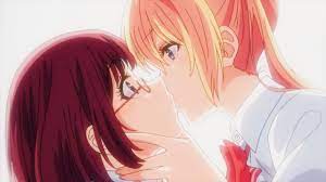 Her First Kiss with a Girl... 💕 Yuri Anime Scene ! - YouTube