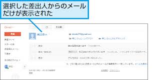 Gmailで特定の相手から届いたメールだけを表示する方法 できるネット