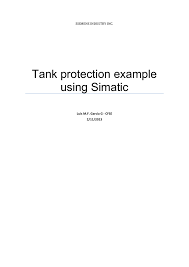 Tank Protection Example Using Simatic Manualzz Com