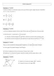 Comprendre les maths en cinquième avec cours, exercices et vidéos sur les fractions, le calcul littéral, la proportionnalité, les statistiques et la géométrie. Controles De Maths En 5eme Et Devoirs Surveilles En Pdf