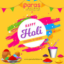 Wishing You A Very Happy And Colorful Holi Happyholi Parasholidays In 2020 Happy Holi Holi Festival Of Colours Honeymoon Packages