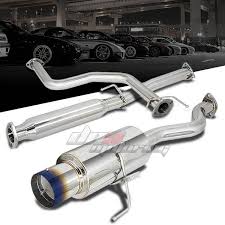 For 1996 To 2000 Honda Civic Catback Exhaust System 4 Burn Tip Muffler 3 Door Hatchback Ek 97 98 99 Wish Honda Civic Hatchback 2000 Honda Civic