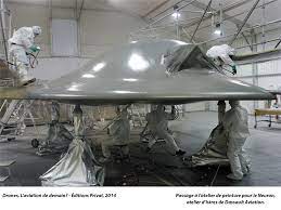 passage a l atelier de peinture pour le neuron atelier d istres de dassault aviation atelier neuron dassault aviation drones dining table aircraft uav