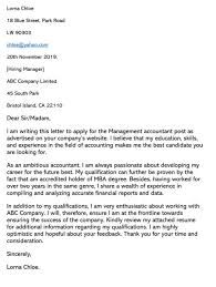 Accounting Cover Letter Sample Letters Email Examples