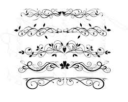 Flourishes Svg Dividers Lines Ornamental Borders Scalabe Etsy Flourish Swirls Belly Tattoos