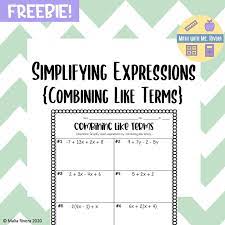 Freebie Alert Checkout These Freebies In My Tpt Store Have A Topic That Y Simplifying Expressions Evaluating Expressions Translating Algebraic Expressions