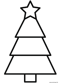 Dessins en couleurs à imprimer sapin de noël numéro 51518. Coloriage Simple Sapin De Noel Facile Dessin Noel A Imprimer