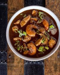 A Recipe For Cajun Seafood Gumbo A Dark Roux Gumbo With Shrimp Fish And Either Crab Or Smoked Fish Recipe Fr Seafood Gumbo Recipe Seafood Gumbo Gumbo Recipe