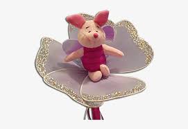 Very cute winnie the pooh bear ornament figurine. Piglet Butterfly Plush Flower Winnie The Pooh Bouquet Winnie The Pooh Transparent Png 557x500 Free Download On Nicepng