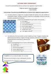 Actividades Para Trabajar Azar Y Probabilidad Con Ajedrez Actiludis Actividades Probabilidad Azar