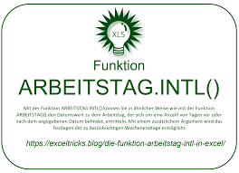 Die Funktion Arbeitstag Intl In Excel Exceltricks Der Computer Heutiges Datum Microsoft