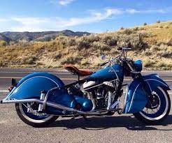 48 Blue Indian Chief M C Desert Runner Indian Motorcycle Indian Motorbike Vintage Indian Motorcycles