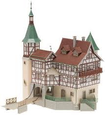 Es gibt 11130 box aus karton anbieter, die hauptsächlich in asien. Faller 130385 Hunters Lodge Falkeneck Era I Modellhaus Hausbau Ideen Jagdschloss