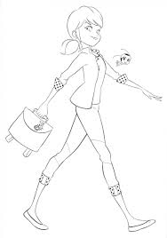Miraculous Ladybug Marinette Coloring Pages Free Ladybug Coloring Page Nightmare Before Christmas Drawings Miraculous Ladybug Fan Art