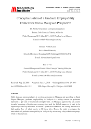 Bank negara malaysia started issuing its own currency in 1967 and since 1979, it has been purchasing coins sporadically with the objective of setting up its. Pdf Conceptualisation Of A Graduate Employability Framework From A Malaysian Perspective