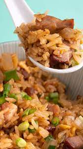 Chinese Bbq Pork Egg Fried Rice Just A Few Little Extra Steps To Get That Restaurant In 2021 Chinese Bbq Pork Bbq Pork Fried Rice