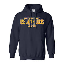 Lucas (ddg 125), was successfully launched at huntington ingalls industries, ingalls shipbuilding division, june 4. Uss Jack H Lucas Ddg 125 Hooded Sweatshirt New Us Navy Destroyer Hooded Sweatshirts Priorservice Com