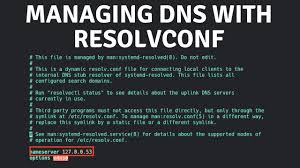 Managing Dns With Resolvconf Youtube