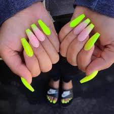 Various sizes & perfect length, great for nails salon,diy home nails art.perfect to be used on wedding ,prom ,dating, and they also suitable for halloween. Hot Pink Acrylic Nails Long Nail And Manicure Trends