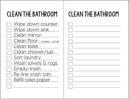 19 Housekeeping Bathroom Checklist Clean Bathroom Checklist