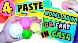 Come fare la pasta modellabile fatta in casa. 4 Paste Modellabili Da Fare In Casa Pongo Porcellana Fredda Plastilina E Pasta Di Sale Youtube