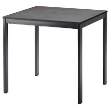 vangsta ausziehtisch schwarz dunkelbraun 80 120x70 cm ikea osterreich in 2021 extendable dining table table ikea dining table
